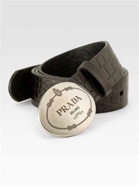 prada leather cinture belt